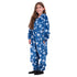 Snuggs Kids Blanket Onesie Petroleum Snowflakes